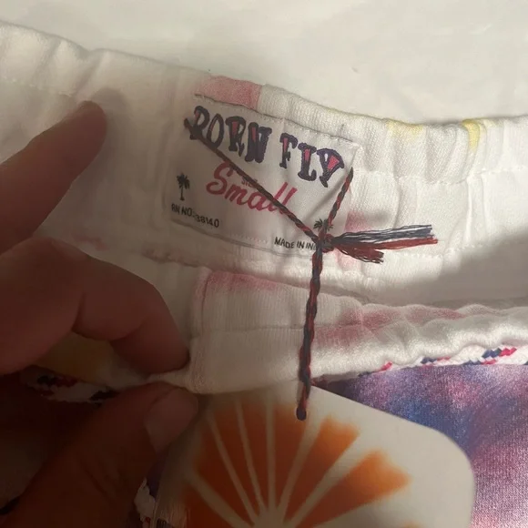 Born to fly Colorful Sunset Palm Tree Shorts size small - Picture 5 of 6